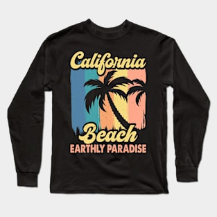 California Beach Earthly Paradise T Shirt For Women Men Long Sleeve T-Shirt